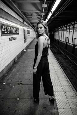 Anna 2 Flowy - B&W Subway Platform [VAR:3]